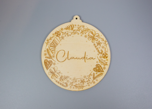 Weihnachtskugel personalisiert Ornament_B